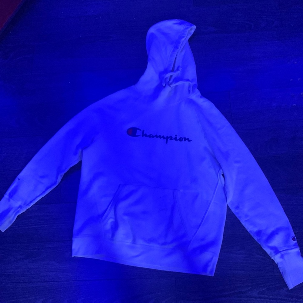 Champion hoodie white